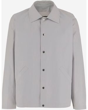 Jil Sander Jil de algodón con logotipo - Gris