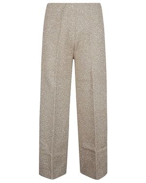 Circus Hotel Viscose Wide Leg Trousers - Grey