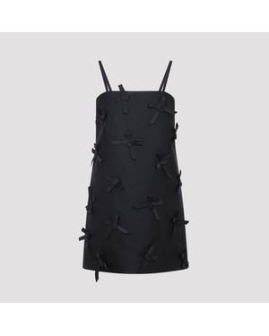 Jil Sander Kleedjes ,Zwart ,Polyester Mini Jurk