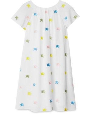 Burberry Chic Mini Dress For Girls - White