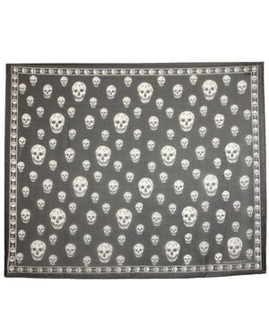 McQueen Foulard Skull Classico - Metallic