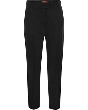 Max Mara Romagna Viscose Blend Broek - Zwart