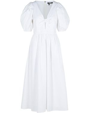 1001 'puff' Witte Katoenen Jurk