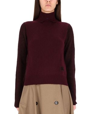 Burberry Wool Blend Pullover - Red