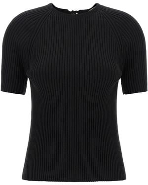 Tory Burch Back Closure Sweater - Schwarz