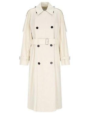 Burberry Cotton Trench Coat - Naturel