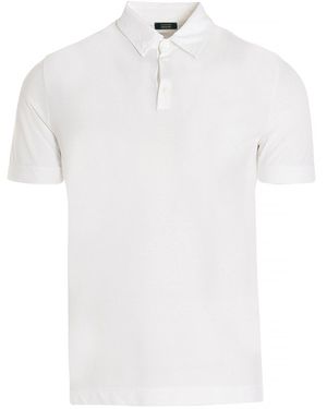 Zanone 'Ice Cotton' Polo Shirt - White