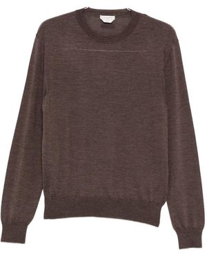 Jacob Cohen Wool En Silk Crewneck -trui - Bruin