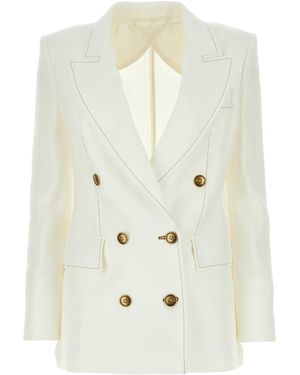 Max Mara Linen Verace Blazer - White