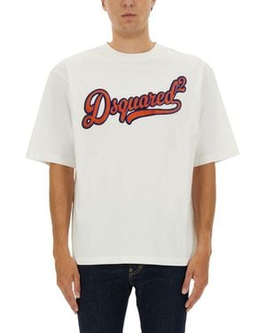 DSquared² T Shirt With Logo - White