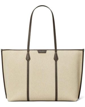 Tory Burch Sac Cabas Perry En Toile - Natural
