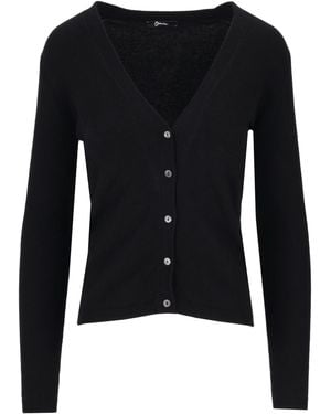 LA ROSE V-Cardigan - Schwarz