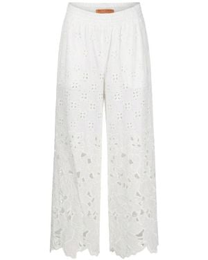 Ermanno Scervino Cotton Trousers - White