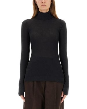 Lemaire Turtleneck Top - Black