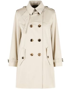 Burberry Kurzer Trenchcoat "Summerside" von aus beigem Baumwollgabardine - Natur