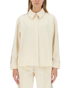 Palm Angels Monogram Sports Shirt - Natural