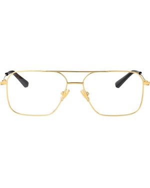 Bottega Veneta Transparent Metal Glasses - Metallic