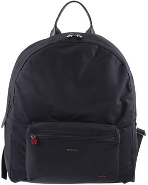 Kiton Mochila De Tejido Técnico Con Logo - Azul