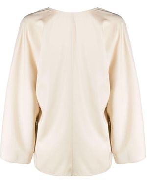 By Malene Birger Calias V-Neck Blouse - Natural
