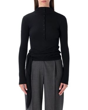 Low Classic Lage Klassieke T -shirts En Polos Zwart