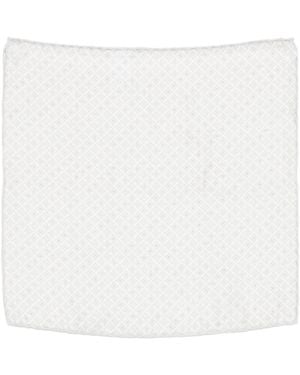 Brunello Cucinelli Silk And Linen Pocket Handkerchief - White