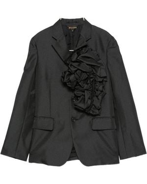 Comme des Garçons Jasje Met Enkele Rij Knopen - Zwart