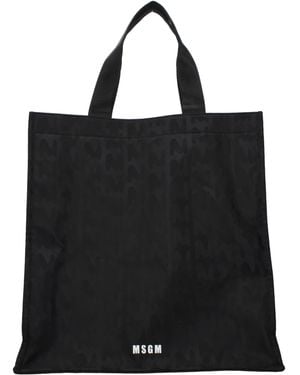MSGM Handbags Fabric - Black