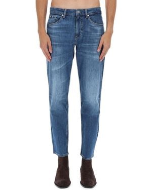 BOSS Cotton-Blend Jeans - Blue