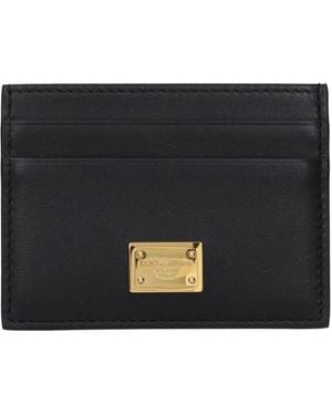 Dolce & Gabbana Document Holder Leather - Black