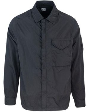 C.P. Company Overshirt Chrome R Full Zip - Blue