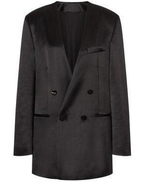 Philosophy Di Lorenzo Serafini Double Breasted Blazer - Black