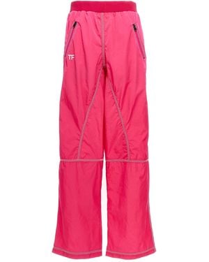 Tom Ford Hose Aus Nylon Mit Logo - Pink