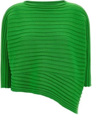 Issey Miyake 'Cotton Cashmere Knit' Top - Green