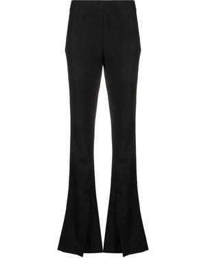 Ambush Pantalon En Laine À Taille Haute - Noir