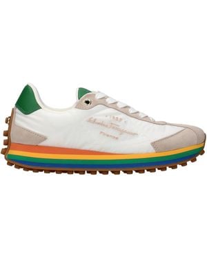 Ferragamo Trainers Iggy Fabric - Green