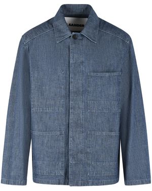Jil Sander Cotton Jacket - Blue