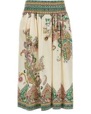 Etro Paisley Blumenrock - Mehrfarbig