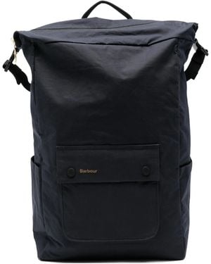 Barbour Transport Foldover Backpack - Black