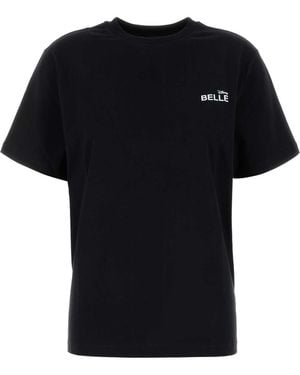 Coperni Cotton X Disney Belle T-Shirt - Black