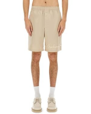 Burberry Elasticated Shorts - Natural