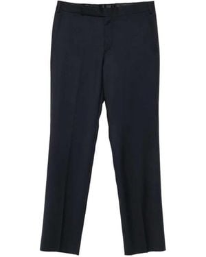 Lardini Papalu Trousers With Pressed Crease - Blue