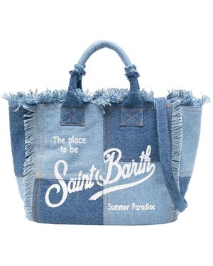 Mc2 Saint Barth Borsa Colette in Denim Blu - Blau