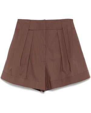 FEDERICA TOSI Bermuda -Shorts mit Falten - Braun
