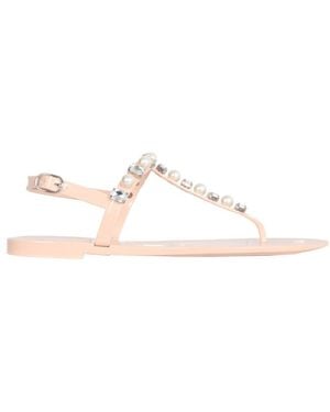 Stuart Weitzman Elegant Flip Flop Sandals With 1.5 Cm Heel - Natural