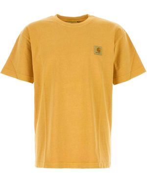 Carhartt Mostard Cotton Vista S/s T -shirt - Geel