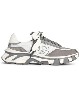 Dolce & Gabbana 'Airmaster' And Fabric And Leather Trainers - White