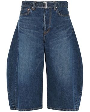 Sacai Vaqueros de algodón azul