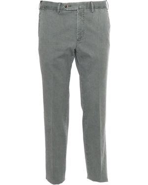 PT01 Slim, Frente Plano, Bolsillos Diagonales Y Otros - Gris