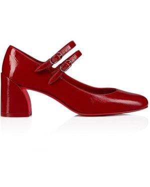 Christian Louboutin Miss Jane Red Heel Pumps - Rood