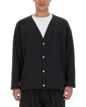 Needles Cardigan With Logo - Black